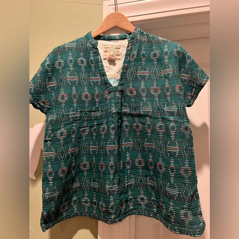 Ace & Jig shirt top - worn one - hand washed/line dried